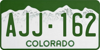 CO license plate AJJ162