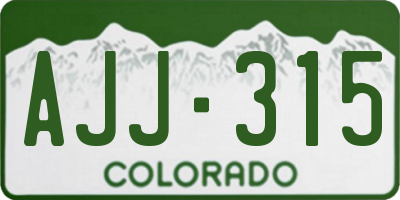 CO license plate AJJ315
