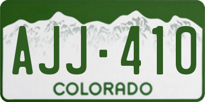 CO license plate AJJ410