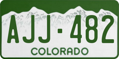 CO license plate AJJ482