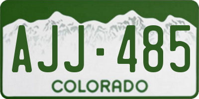 CO license plate AJJ485