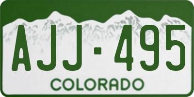 CO license plate AJJ495