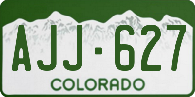 CO license plate AJJ627