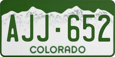 CO license plate AJJ652
