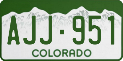 CO license plate AJJ951