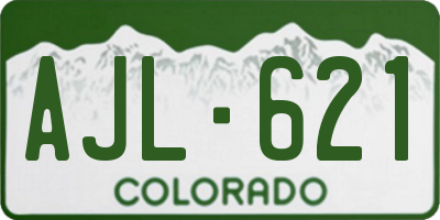 CO license plate AJL621