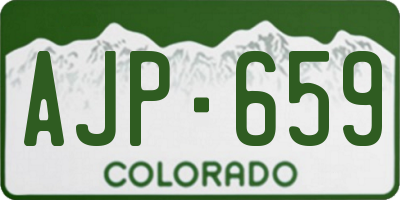 CO license plate AJP659