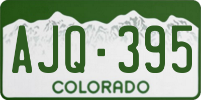 CO license plate AJQ395