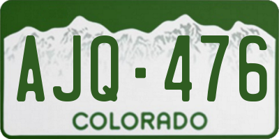 CO license plate AJQ476