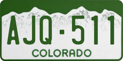 CO license plate AJQ511