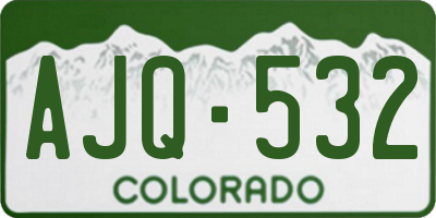 CO license plate AJQ532