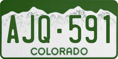 CO license plate AJQ591