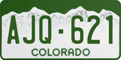 CO license plate AJQ621