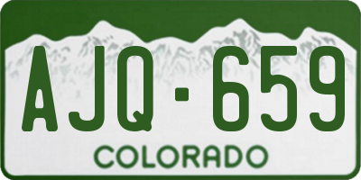 CO license plate AJQ659