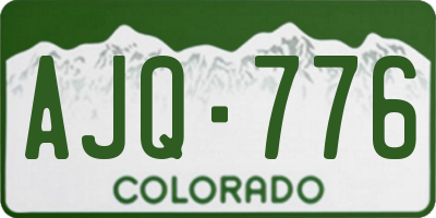 CO license plate AJQ776