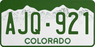 CO license plate AJQ921
