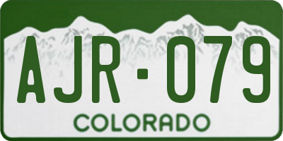 CO license plate AJR079