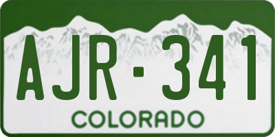 CO license plate AJR341