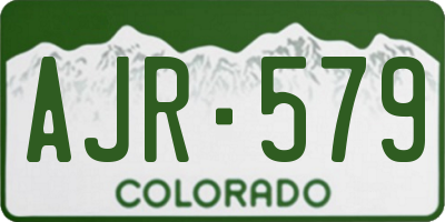 CO license plate AJR579