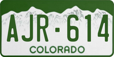 CO license plate AJR614
