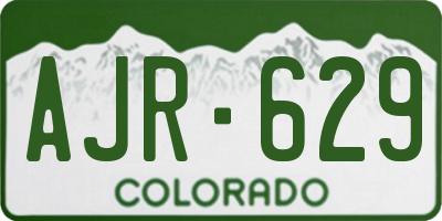 CO license plate AJR629
