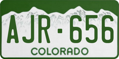 CO license plate AJR656