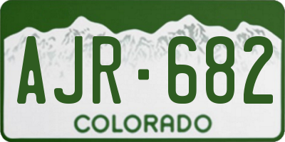 CO license plate AJR682