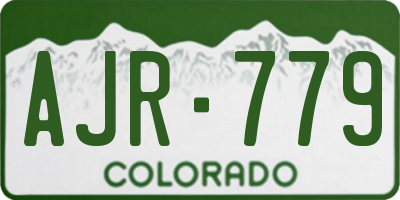CO license plate AJR779