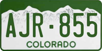 CO license plate AJR855