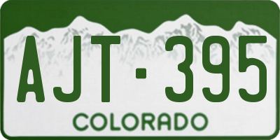 CO license plate AJT395