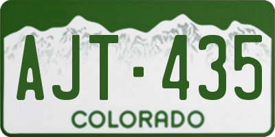 CO license plate AJT435