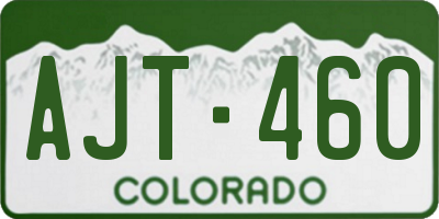 CO license plate AJT460