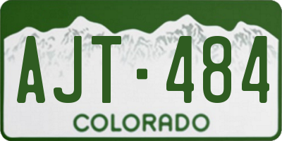 CO license plate AJT484