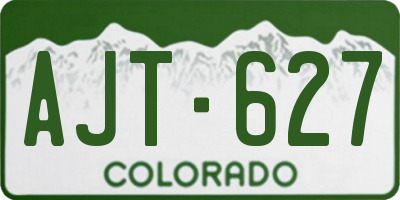 CO license plate AJT627