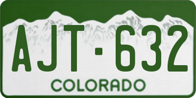 CO license plate AJT632
