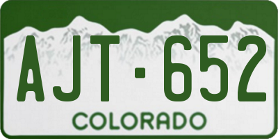 CO license plate AJT652