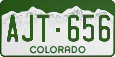 CO license plate AJT656