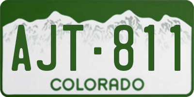 CO license plate AJT811