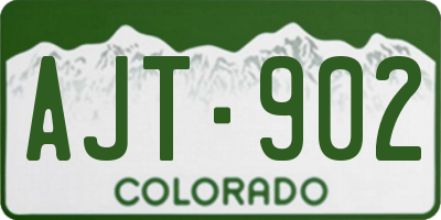 CO license plate AJT902