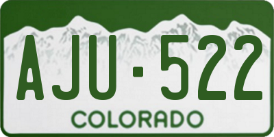 CO license plate AJU522