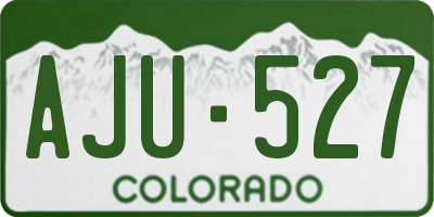 CO license plate AJU527