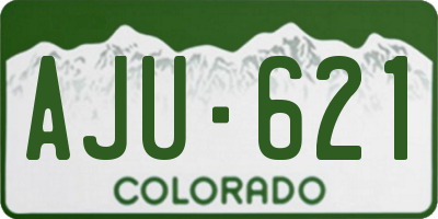 CO license plate AJU621