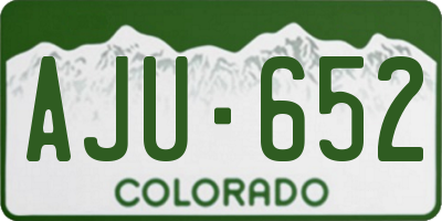 CO license plate AJU652