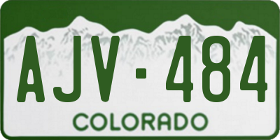 CO license plate AJV484