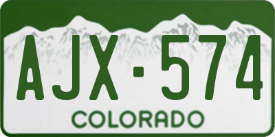 CO license plate AJX574