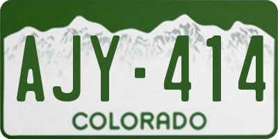 CO license plate AJY414