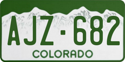 CO license plate AJZ682