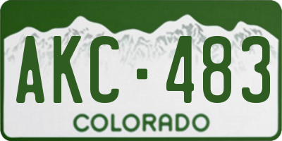 CO license plate AKC483