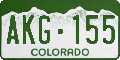 CO license plate AKG155