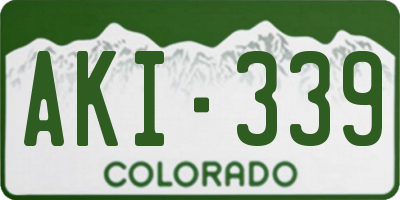 CO license plate AKI339